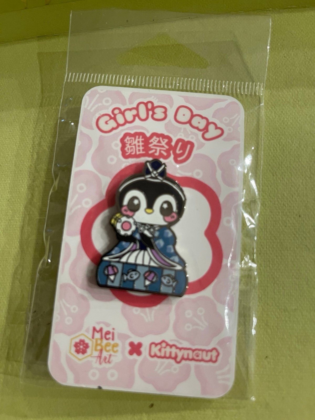 Girl’s Day Hinamatsuri Enamel Pin Set (6) – Mei Bee Art × Kittynaut