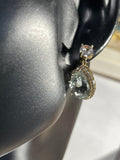 Anne Klein Faceted Crystal Earrings for Pierced Ears