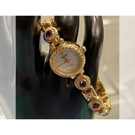 Jules Jürgensen Ladies Watch Amethyst, Ruby, Topaz Stones