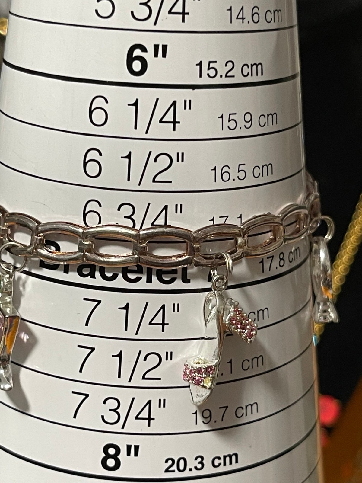 Sterling Silver Italian Charm Designer Bracelet with Fun Sterling Charms