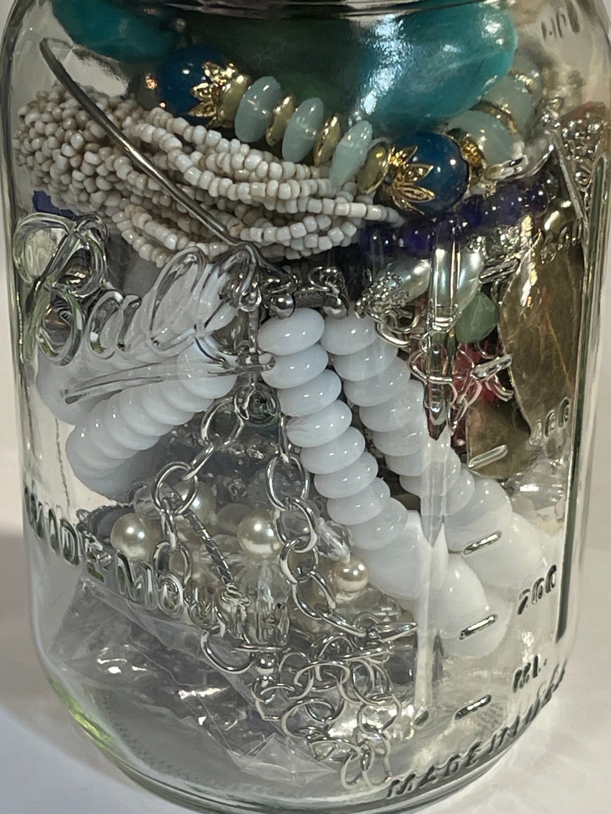 Wearable Quart Mason Mystery Jar Costume Jewelry Lot