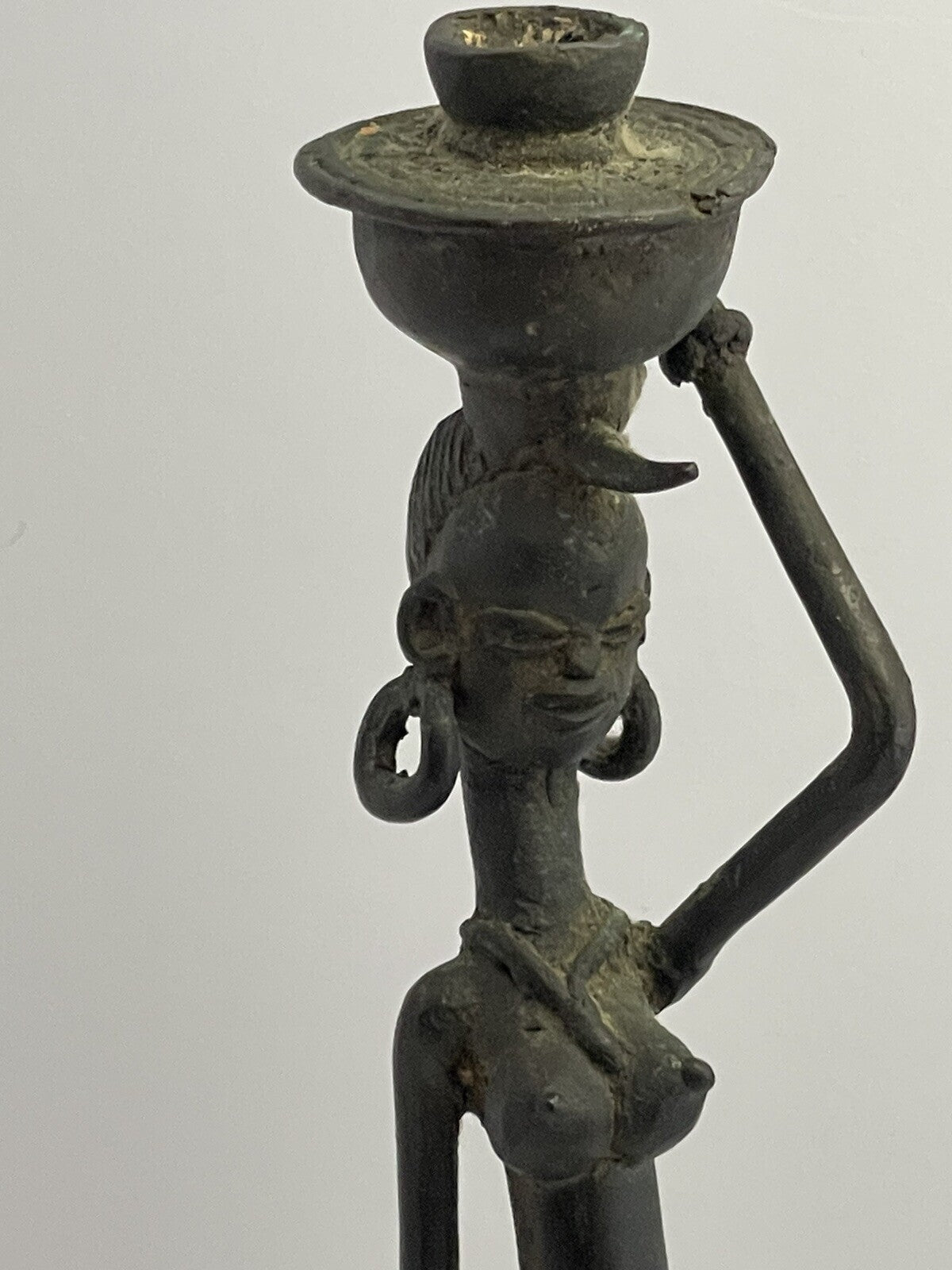 Vintage Mid-70s To Mid-80s West African Bronze Statuine
