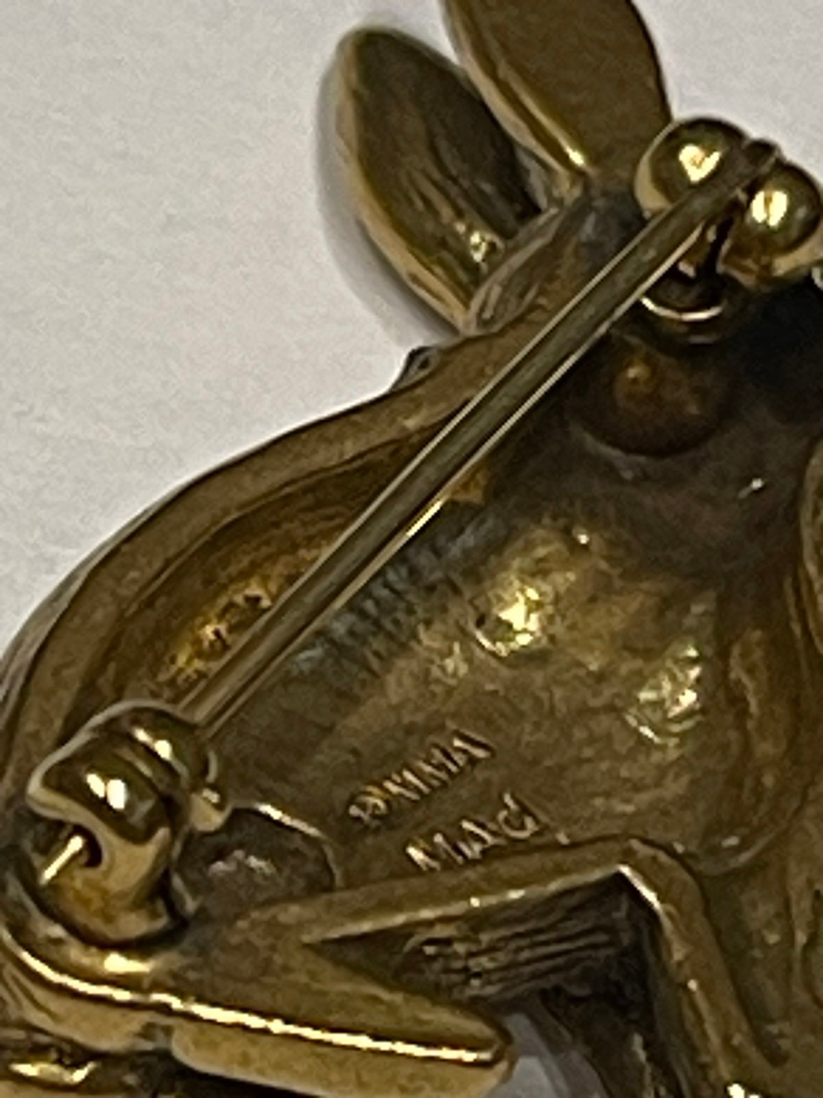 Vintage Metropolitan Museum of Art MAd Rabbit Brooch