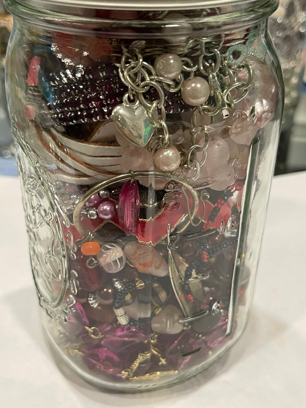 Wearable Quart Mason Mystery Jar Costume Jewelry Lot