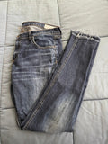 rag & bone Yesler Raw Hem Skinny Jeans Size 31 Dark Wash Stretch Made in USA