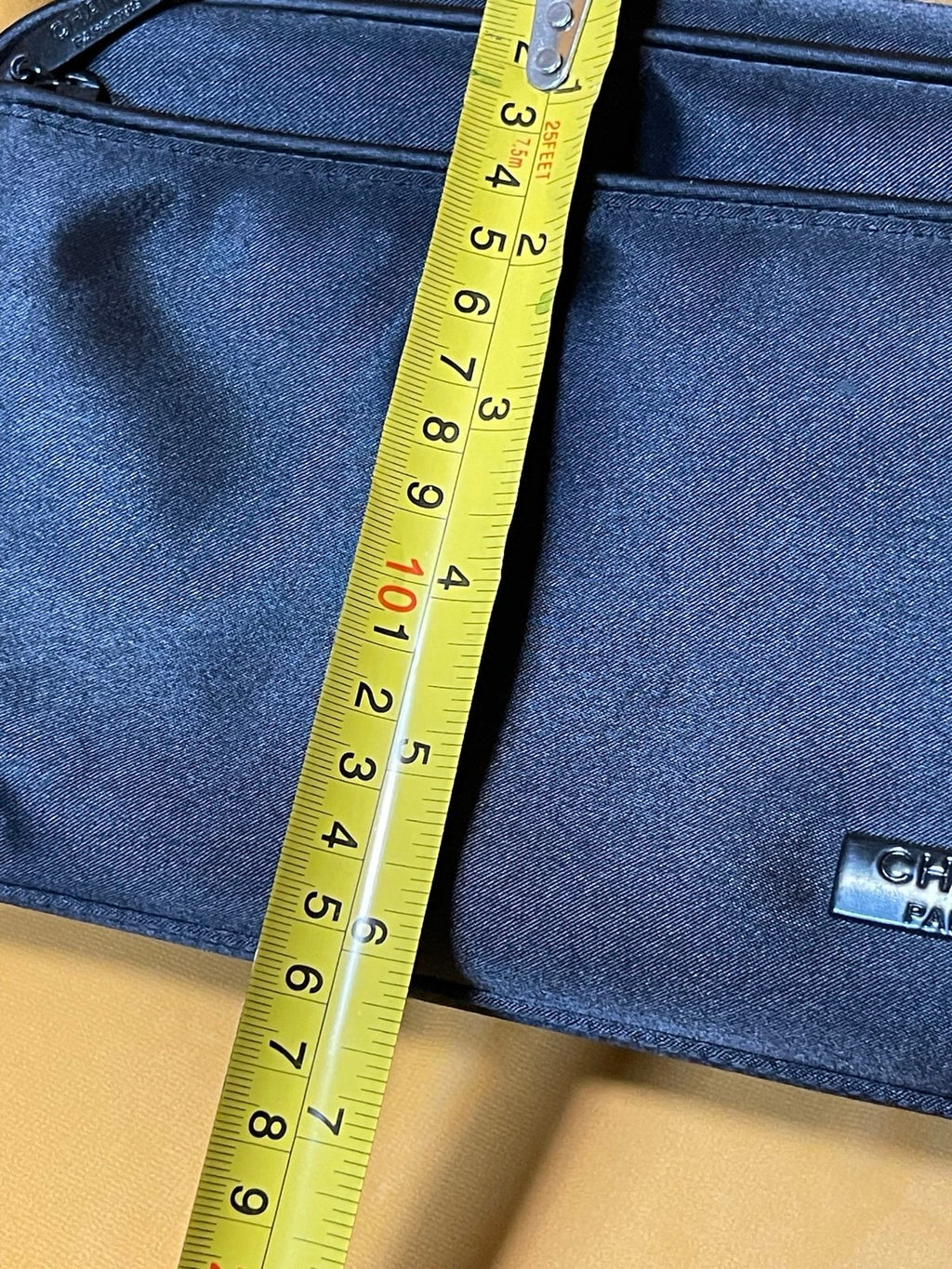 Chanel Parfums Black Cosmetic Bag