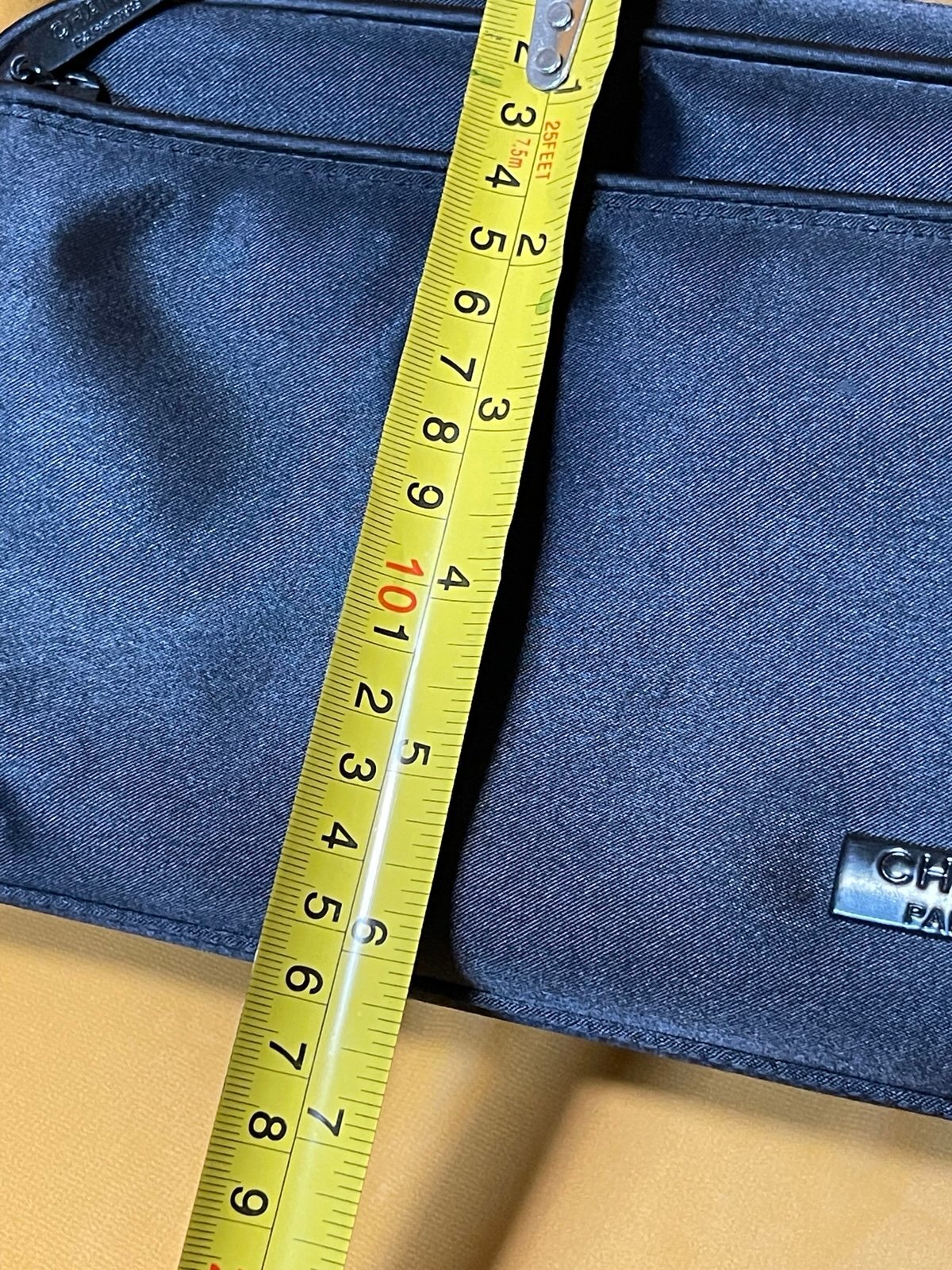 Chanel Parfums Black Cosmetic Bag