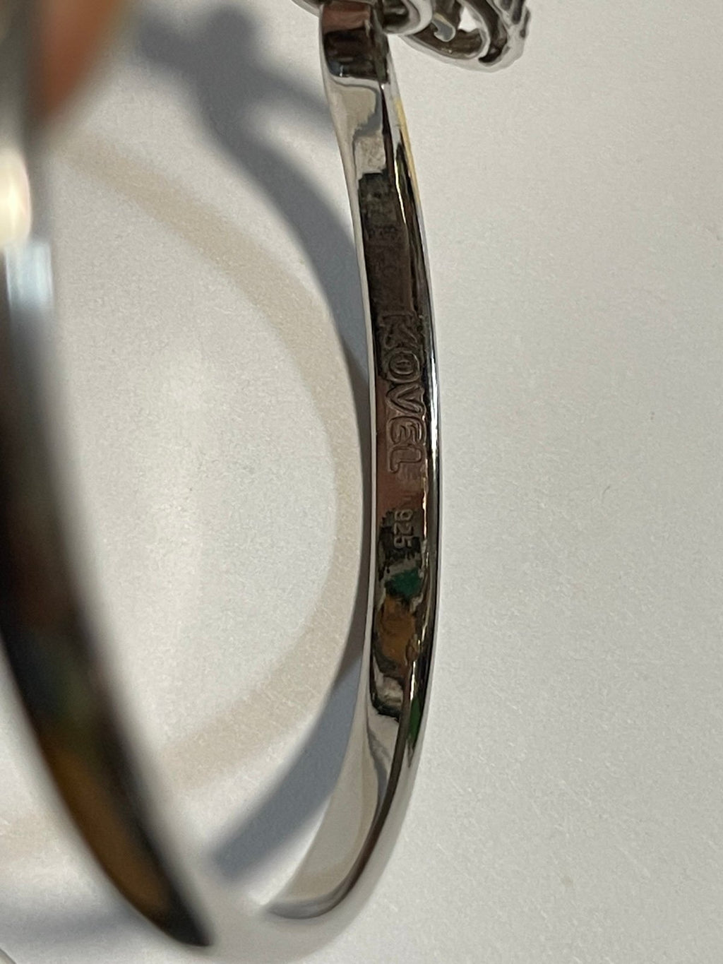 Kovel Sterling Seahorse Topper & Bangle Bracelet