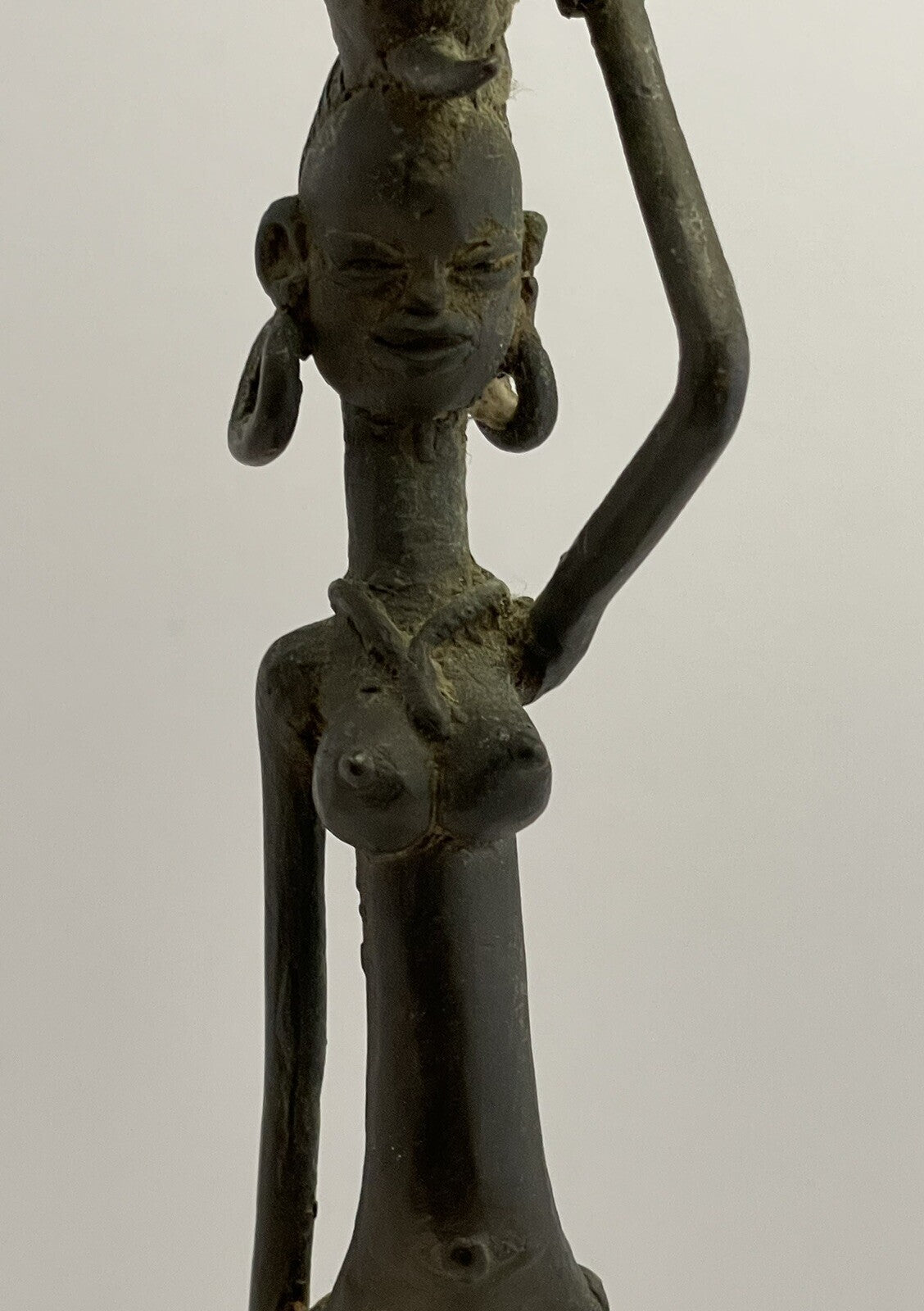 Vintage Mid-70s To Mid-80s West African Bronze Statuine