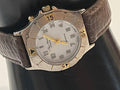 Bill Blass Everlite Signature Watch Two Tone w/ Leather Band