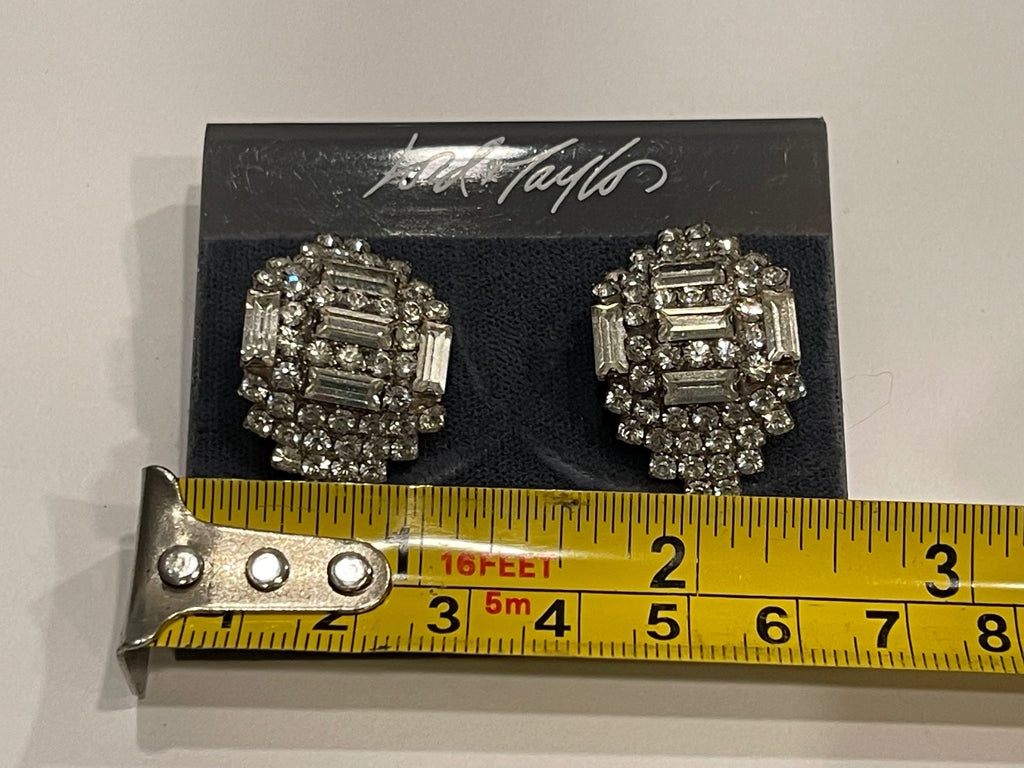 Vintage Lord & Taylor Austrian Crystal Earrings NOS