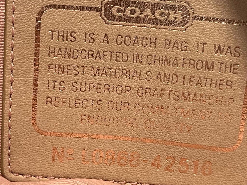 Coach Signature Gold Crossbody Bag