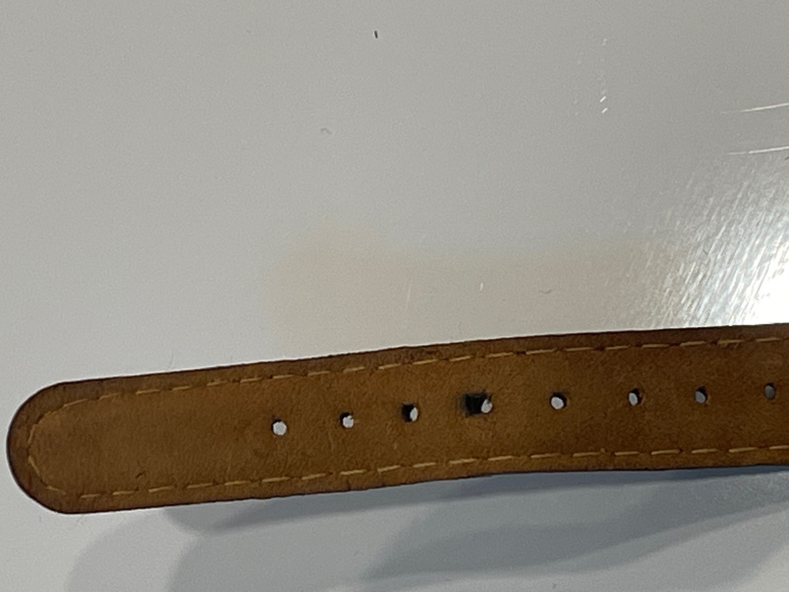 Bill Blass Everlite Signature Watch Two Tone w/ Leather Band