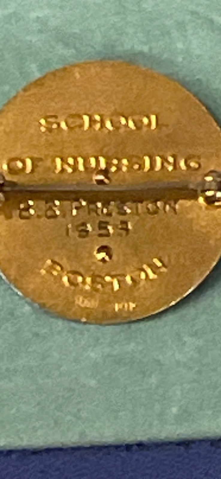 1959 Peter Bent Brigham Hospital 14K Gold Nursing Pin