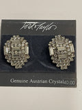 Vintage Lord & Taylor Austrian Crystal Earrings NOS