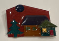 Vintage House Pins by Lucinda Enamel Brooch