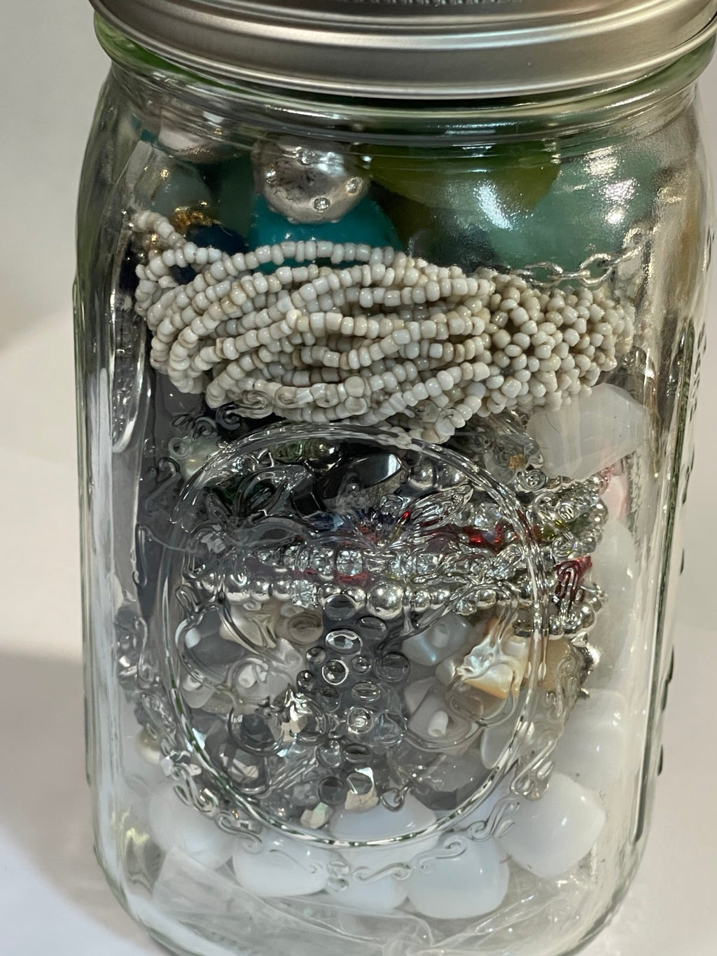 Wearable Quart Mason Mystery Jar Costume Jewelry Lot