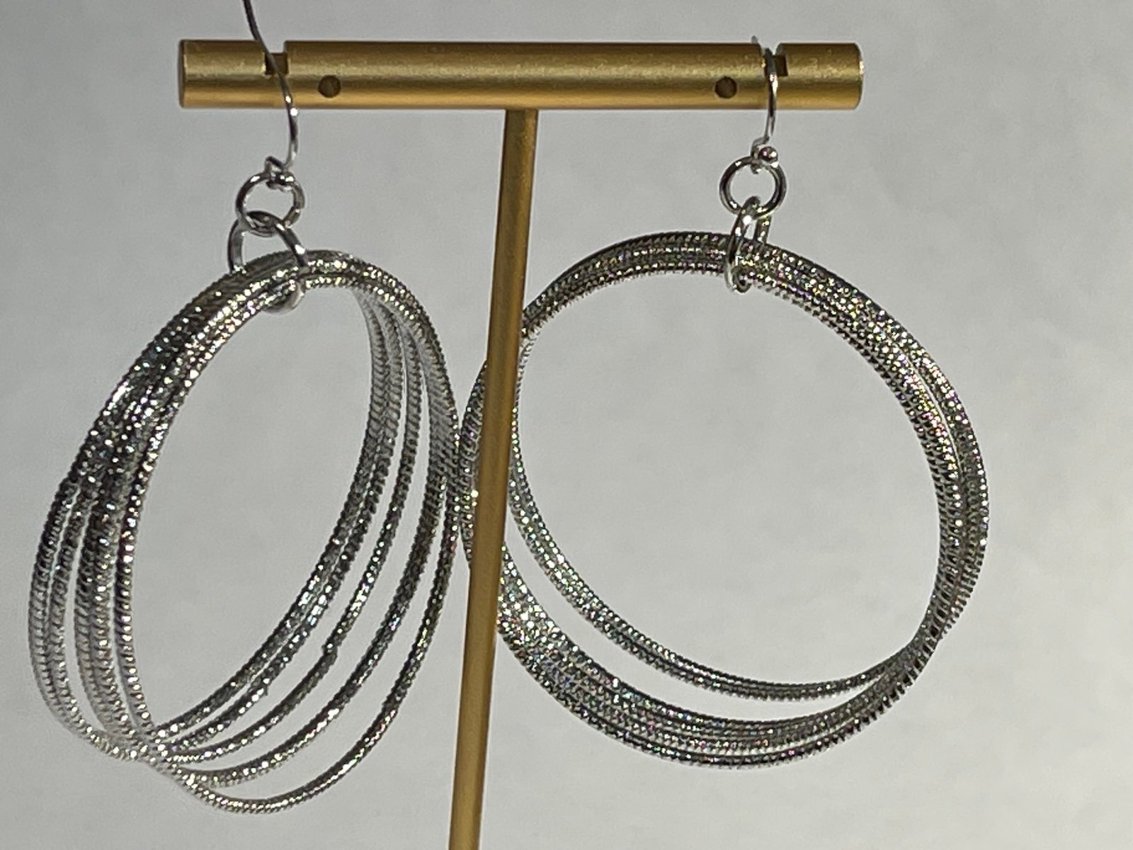 Thalia Sodi Silvertone Hoop EarringsNever Worn