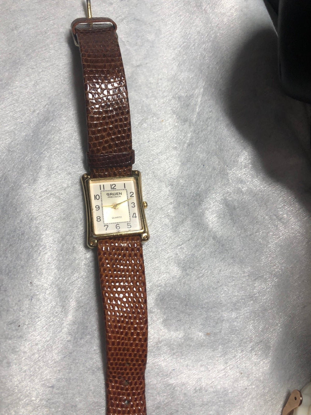 Gruen Precision Quartz Watch with Leather Strap