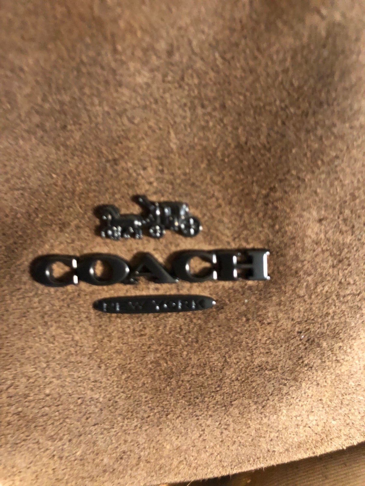 Coach Shay Pebbled Leather and Suede Shoulder Bag- preloved /Purse