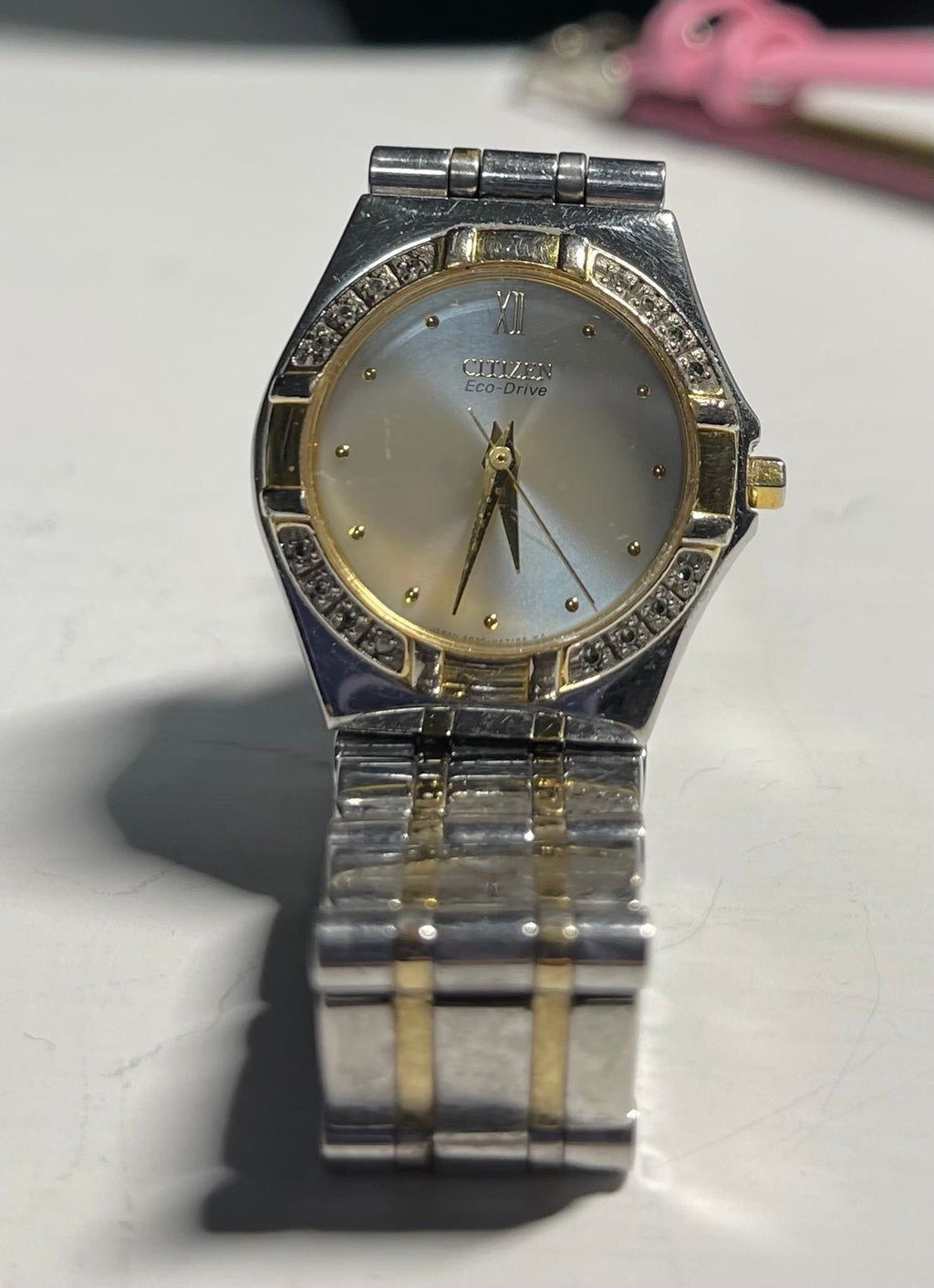 Ladies Citizens Eco-Drive Two-tone Watch