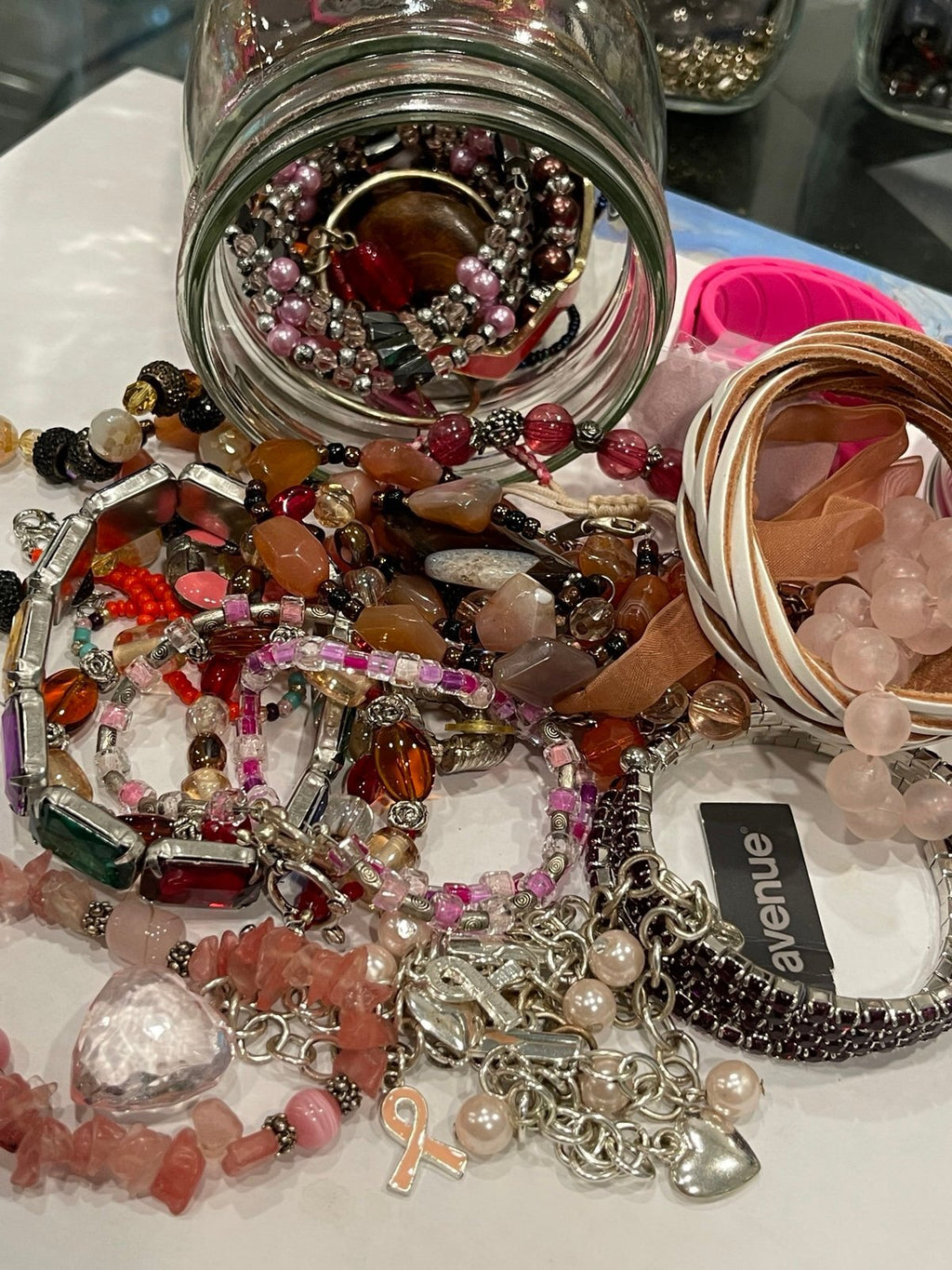 Wearable Quart Mason Mystery Jar Costume Jewelry Lot
