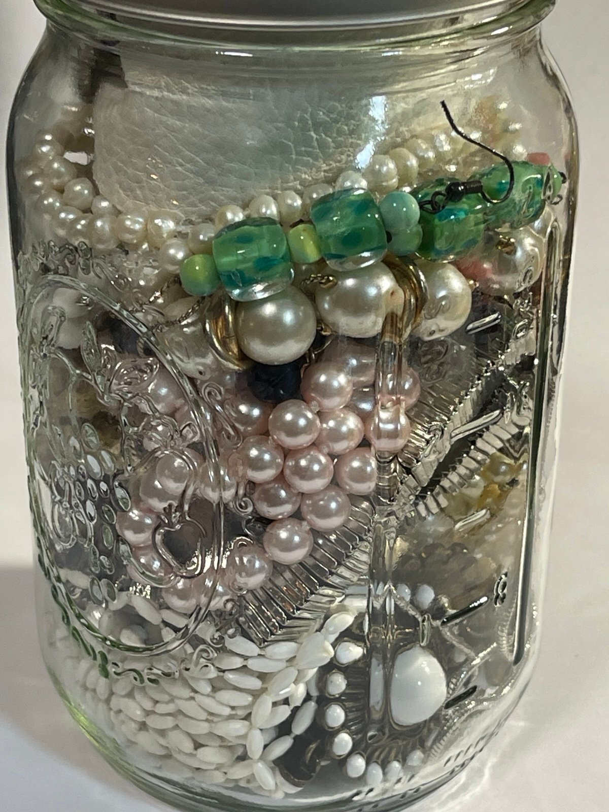 Wearable Quart Mason Mystery Jar Costume Jewelry Lot
