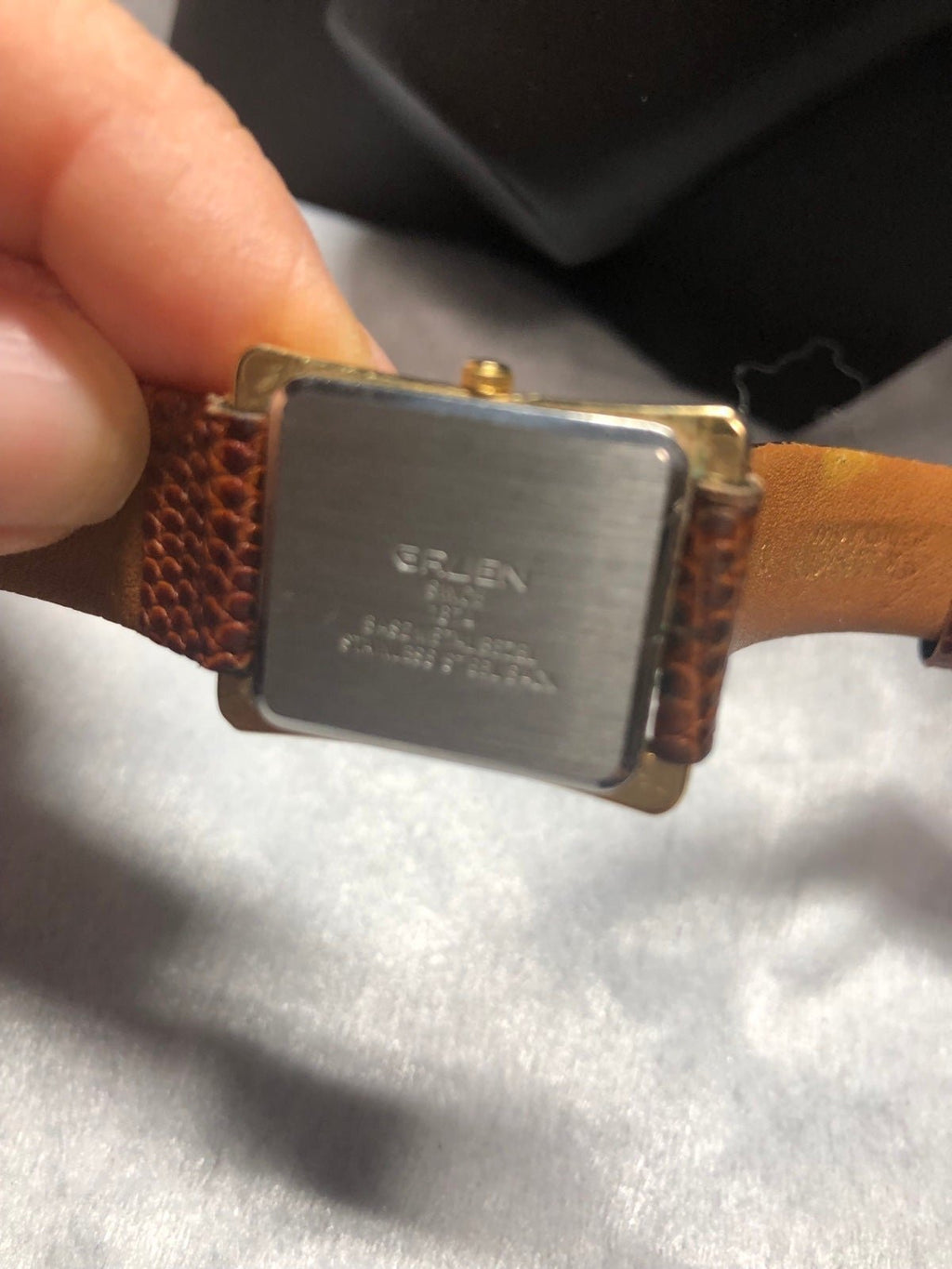 Gruen Precision Quartz Watch with Leather Strap