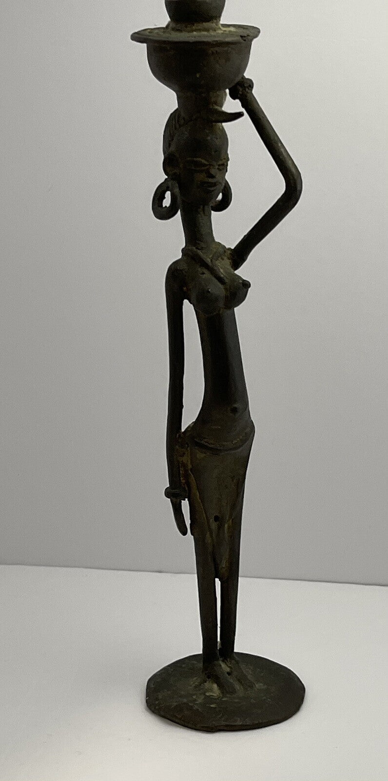 Vintage Mid-70s To Mid-80s West African Bronze Statuine