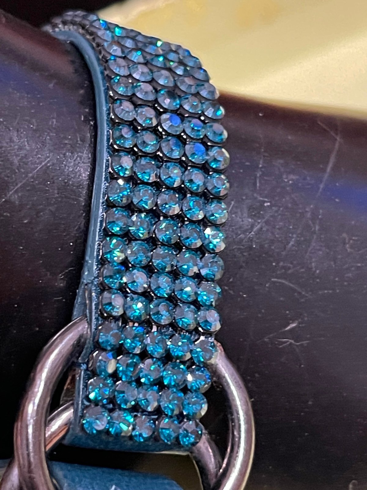 Daniel Swarovski Paris Crystal Leather Wrap Bracelet