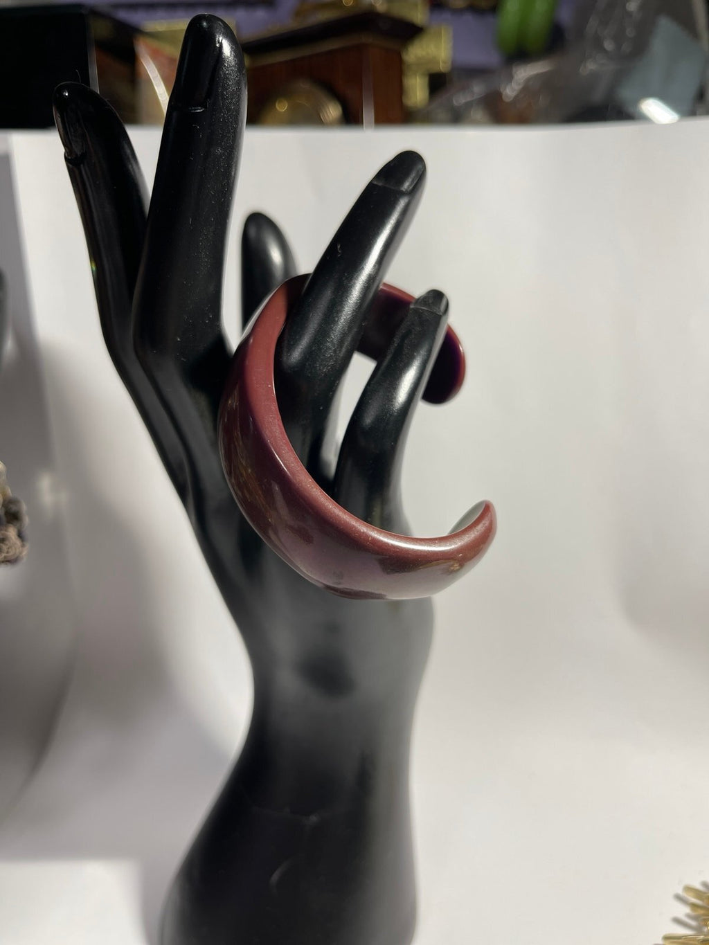 Vintage Brown Bakelite Cuff Bracelet
