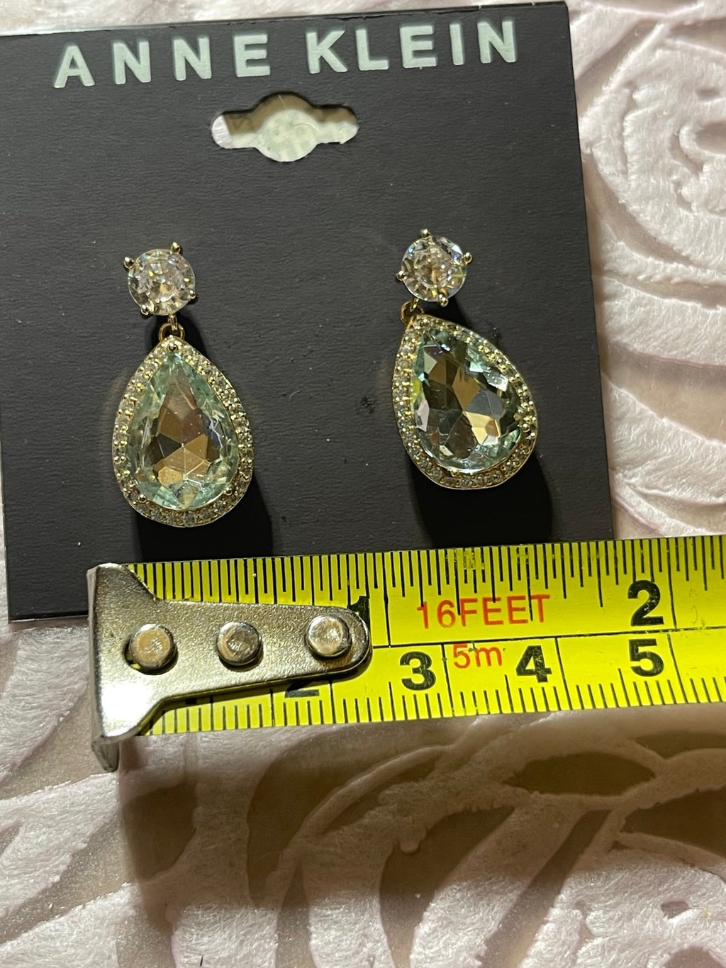 Anne Klein Faceted Crystal Earrings for Pierced Ears