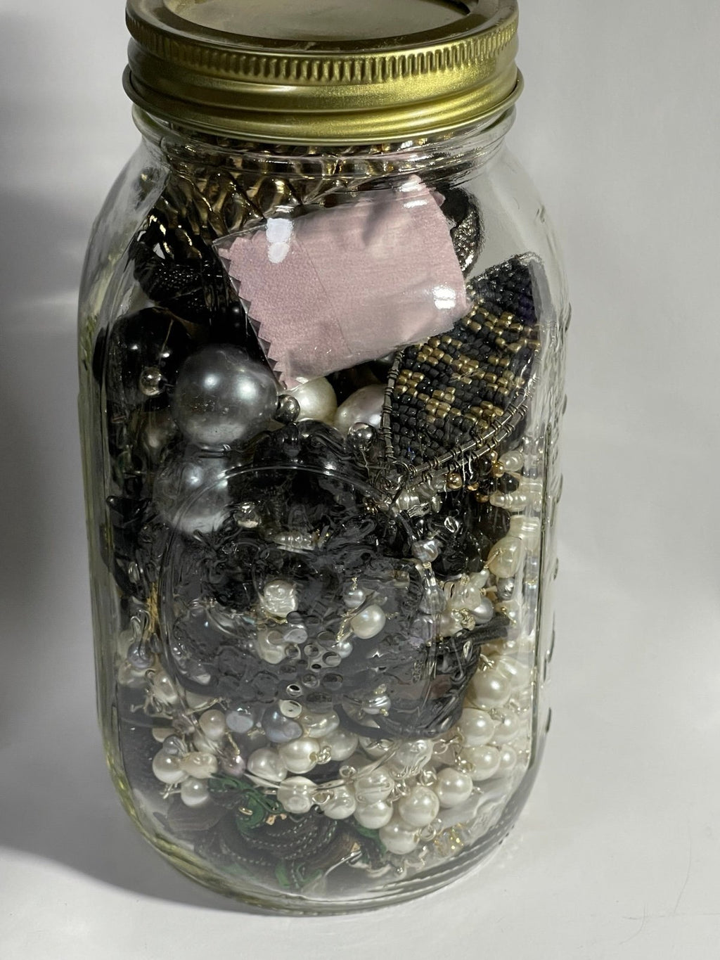 Wearable Quart Mason Mystery Jar Costume Jewelry Lot