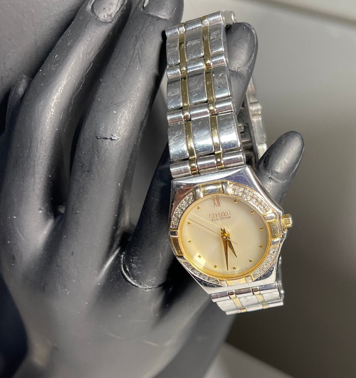 Ladies Citizens Eco-Drive Two-tone Watch