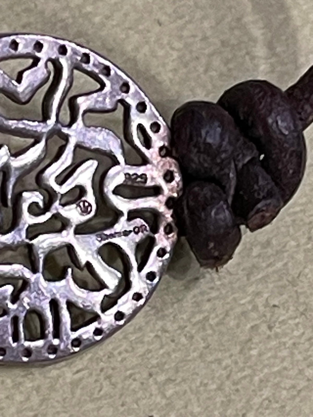 Shema-Or 925 Sterling Tree of Life Leather Bracelet – Small 6”