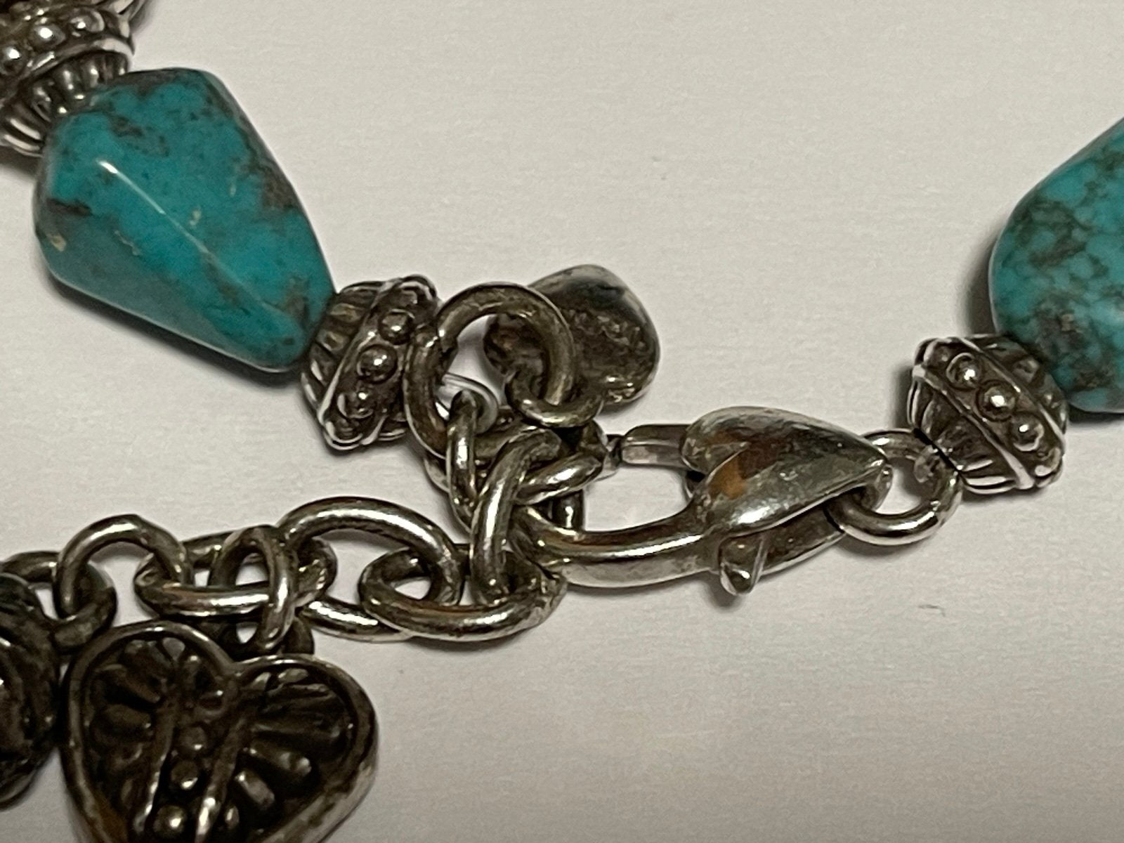 Brighton Howlite & Silvertone Bead Bracelet