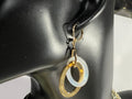 Anne Klein Dangle Goldtone & White Resin Earrings