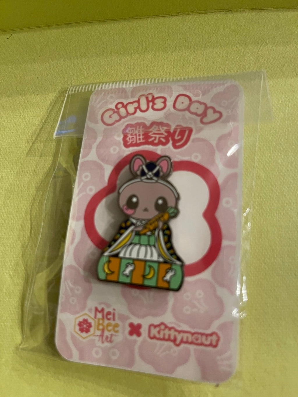 Girl’s Day Hinamatsuri Enamel Pin Set (6) – Mei Bee Art × Kittynaut